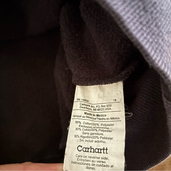Vintage Y2K Carhartt K217 Heavyweight Zip Hoodie Sweatshirt 
Men's Large - Picture 9 of 10